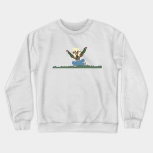 Sitting girl Crewneck Sweatshirt